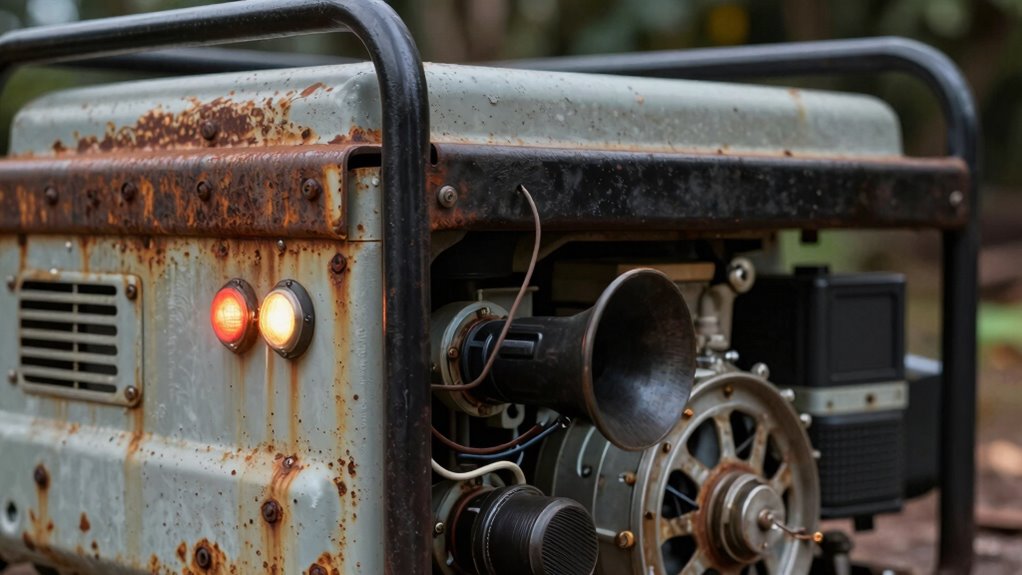 generator noise increases gradually