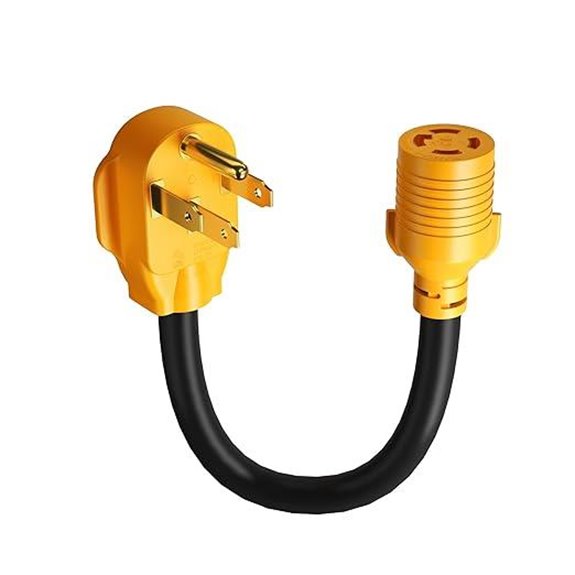 MECMO 14-50P to L14-30R Generator Transfer Adapter