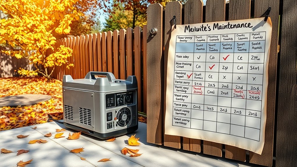 generator seasonal system checks