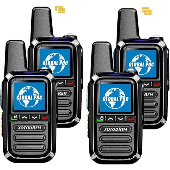 Global LTE Walkie Talkies with Unlimited Range (4pcs)