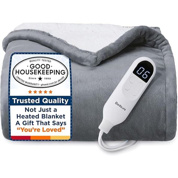 Bedsure Electric Heated Throw Blanket 50x60 Gray