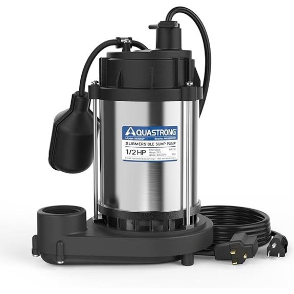 AQUASTRONG 1/2 HP Sump Pump with Float Switch