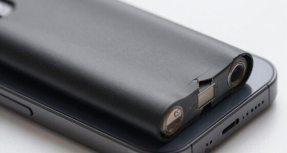 handle swollen battery safely