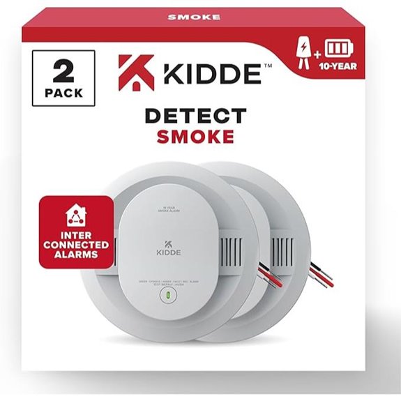 Kidde Hardwired Smoke Detectors (2-Pack) with Battery Backup