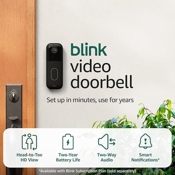 Blink Video Doorbell with HD View and Long Battery