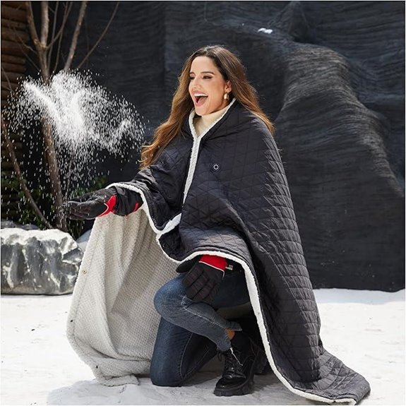 Battery-Operated Heated Blanket with 15000mAh Battery