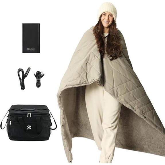 ZonLi Z-Walk Battery Heated Blanket with Power Bank