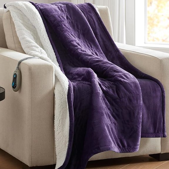 Beautyrest Heated Throw Blanket 3 Heat Settings