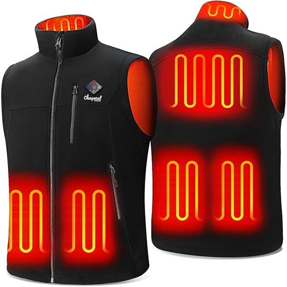 Heated Men’s Fleece Vest with Battery Pack