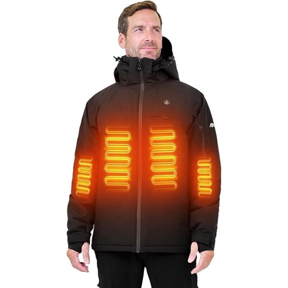 ANTARCTICA GEAR Heated Ski Jacket with Battery