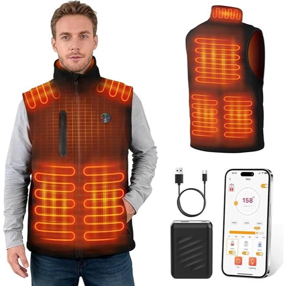 Heated Vest with App Control and Battery Pack