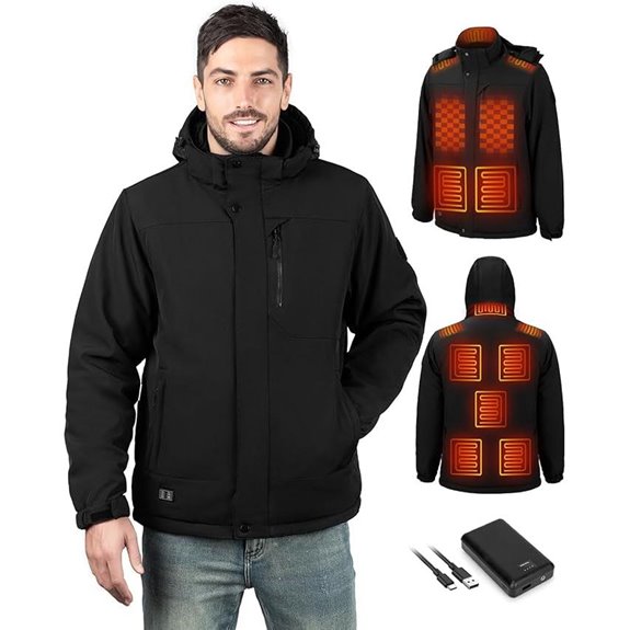Heated Men’s Winter Windproof Electric Jacket