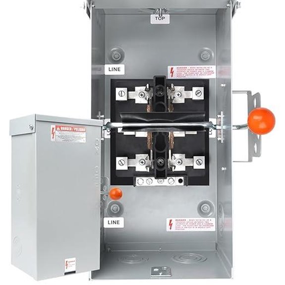 Heavy Duty 100A Transfer Switch with NEMA 3R Enclosure