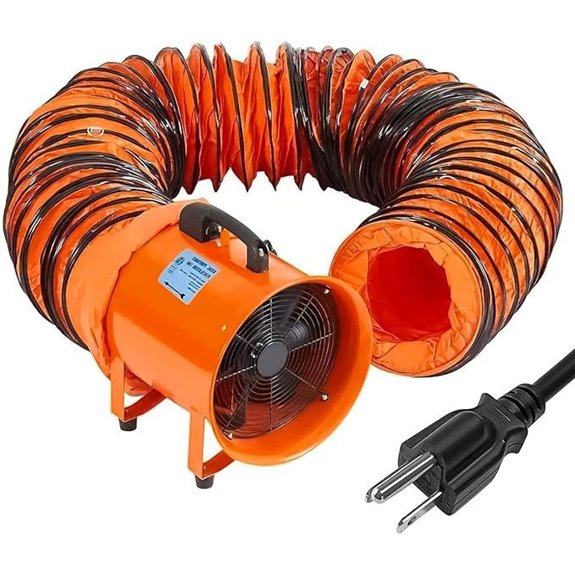 Heavy Duty 12-Inch Utility Blower Fan with Duct