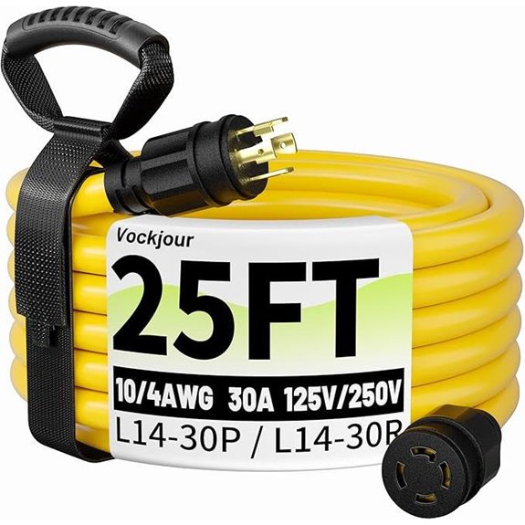 25FT 30A Heavy Duty Generator Extension Cord