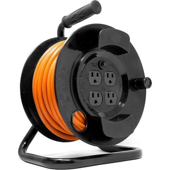 WEN 50ft Heavy-Duty Outdoor Extension Cord Reel