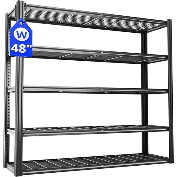 Heavy Duty 5-Tier Metal Garage Shelving Unit