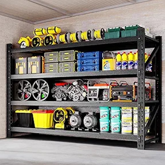 Heavy Duty 71 W Garage Storage Shelves