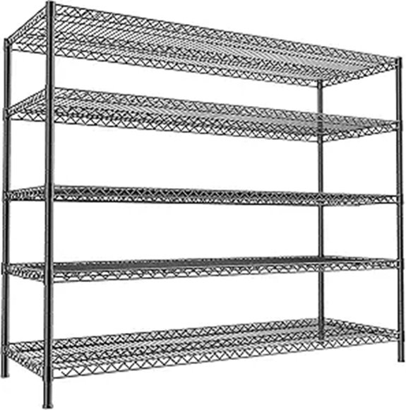 REIBII 55.5 Heavy Duty Metal Wire Shelving Unit