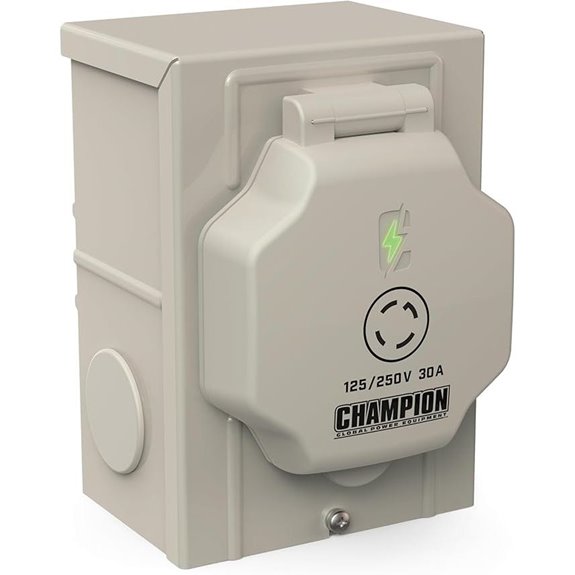 Champion Power Equipment 30A 125/250V Power Inlet Box