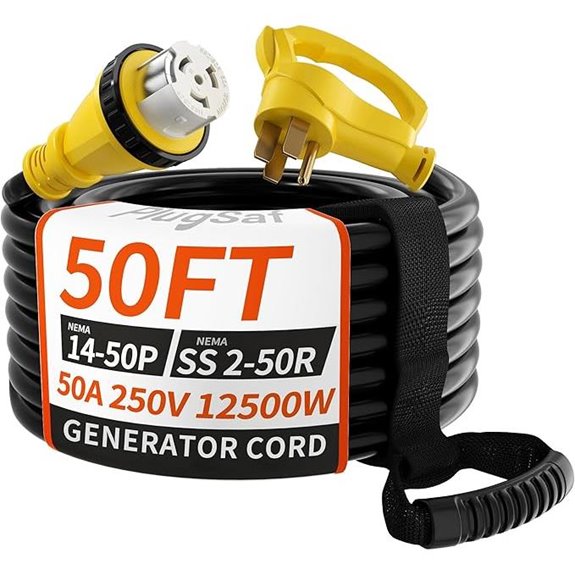 50 Amp 50FT RV Extension Cord with Twist Lock