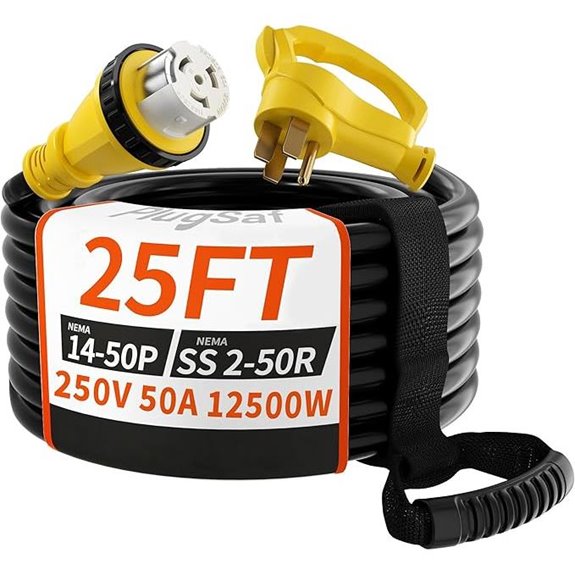 50 Amp RV Extension Cord with Twist Lock