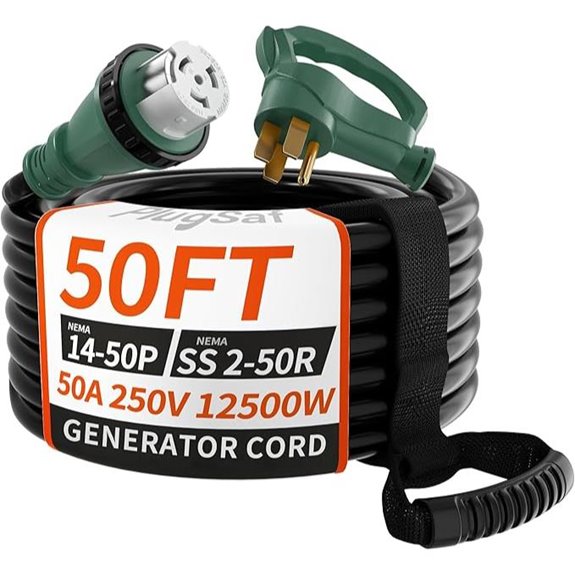 50 Amp RV Extension Cord with Twist Lock