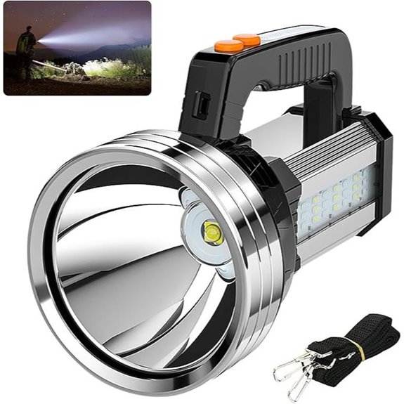 Masmejor 2000LM Rechargeable LED Spotlight with 6 Modes