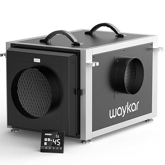 Waykar 158 Pints Crawl Space Dehumidifier with Remote