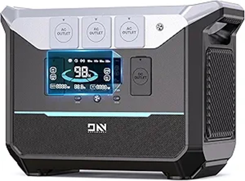 DaranEner Portable Power Station 1382Wh LiFePO4 Battery