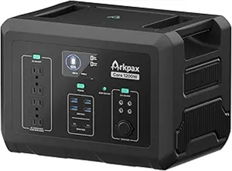 Portable Power Station 1200W/1024Wh LiFePO4 Solar Generator