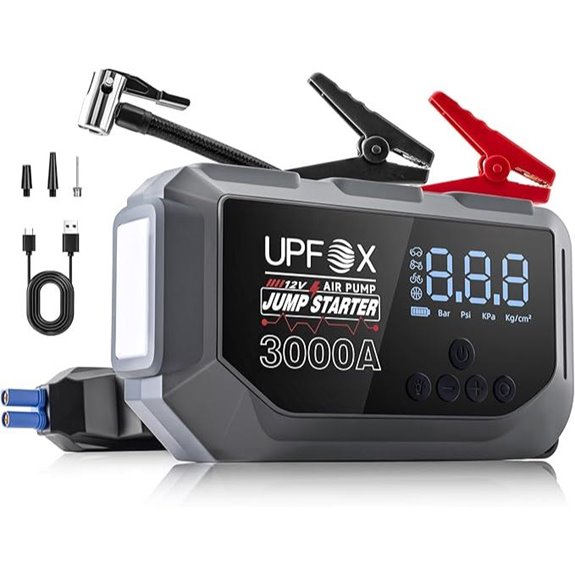 3000A Jump Starter with Air Compressor