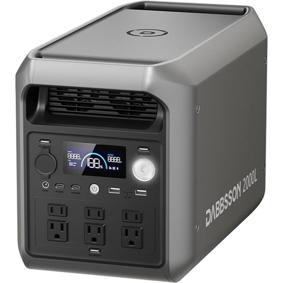 DABBSSON 2048Wh Portable Power Station with Solar