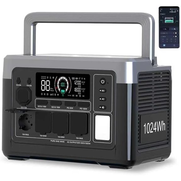 OUKITEL Portable Power Station 1800W Solar Generator