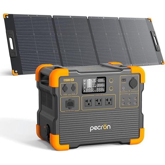 Pecron E1500LFP 2200W Solar Generator with Panel