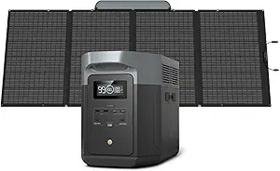 EF ECOFLOW Solar Generator DELTA 2 Max 2048Wh with Solar Panel