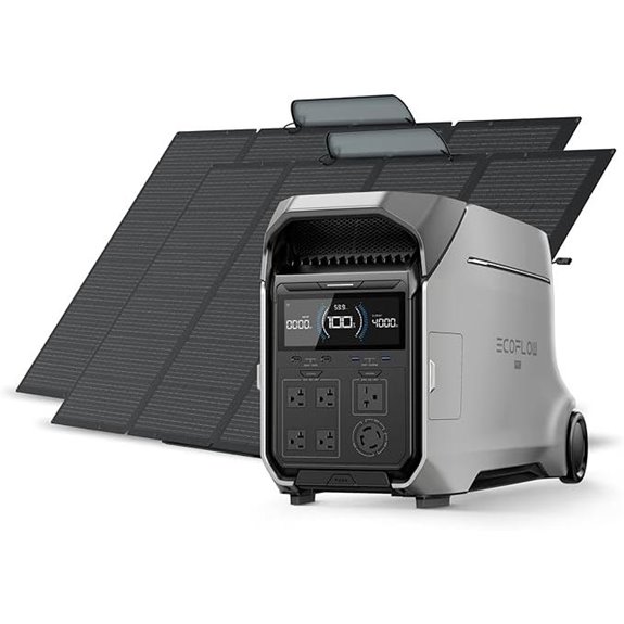 EF ECOFLOW 4096Wh DELTA Pro Solar Generator with Panels