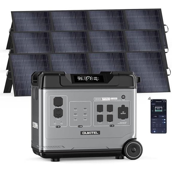 OUKITEL 5120Wh Power Station with Solar Panels