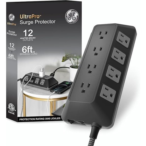 GE UltraPro Surge Protector Power Strip