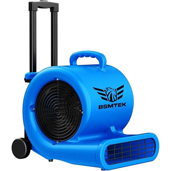 5000 CFM 1HP Portable Air Mover Fan with Timer