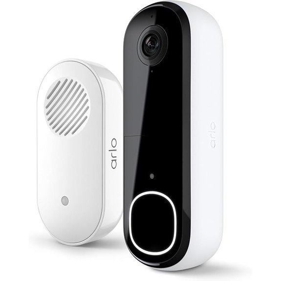 Arlo Video Doorbell 2K+Chime 2 Wireless/Wired 2-Way Audio