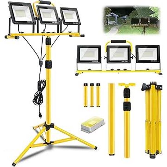 21000Lumen LED Work Light with Stand
