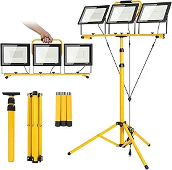 30000 Lumen Portable LED Work Light with Tripod
