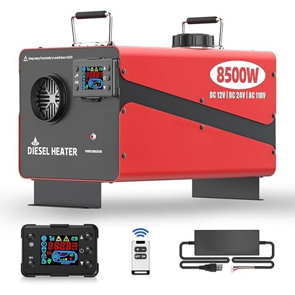 8500W Portable Diesel Space Heater with Remote