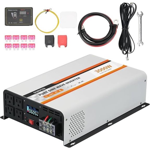 3000W Pure Sine Wave Inverter with LCD and USB