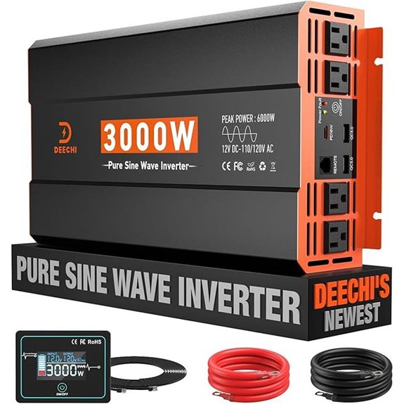 3000W Pure Sine Wave Inverter with Multiple Ports