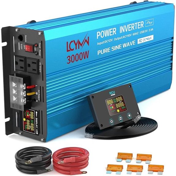 3000W Pure Sine Wave Inverter with USB and LCD