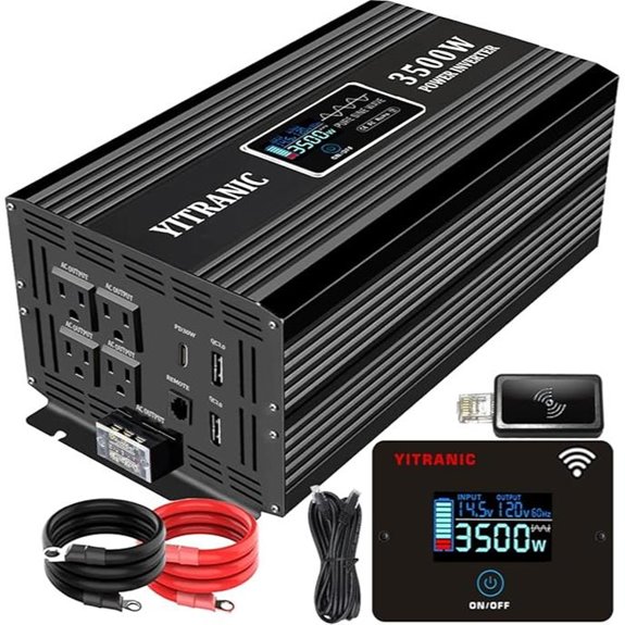 3500W Pure Sine Wave Inverter with Remote & USB