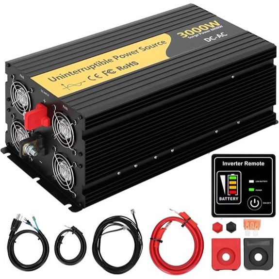 3000W Pure Sine Wave Inverter Charger with Remote