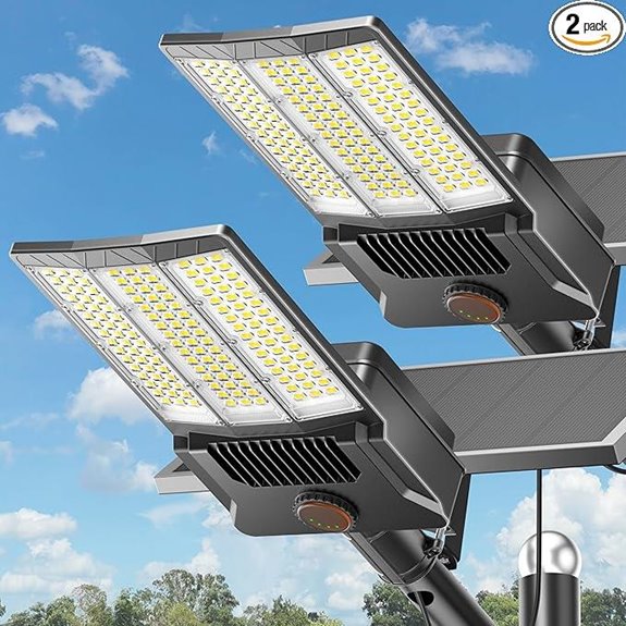 Deepn 10000W Solar Street Lights (2 Pack)